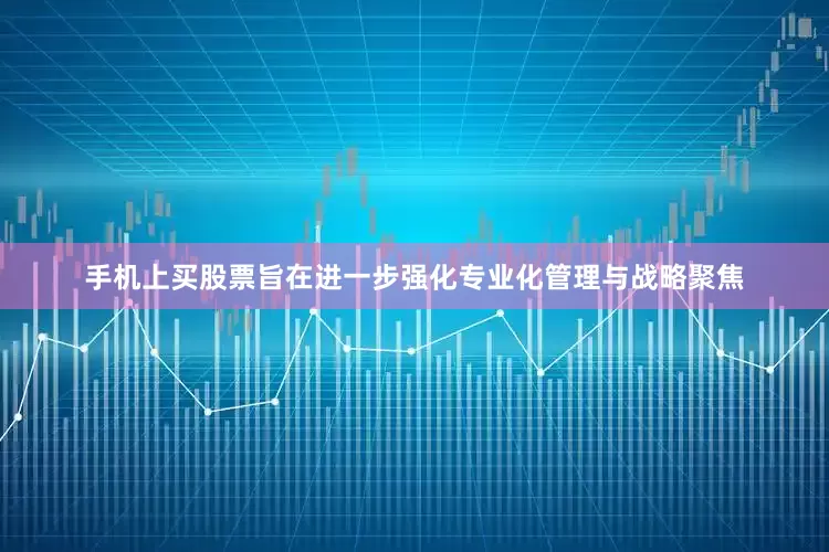手机上买股票旨在进一步强化专业化管理与战略聚焦