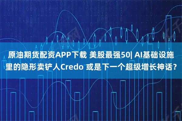 原油期货配资APP下载 美股最强50| AI基础设施里的隐形卖铲人Credo 或是下一个超级增长神话？